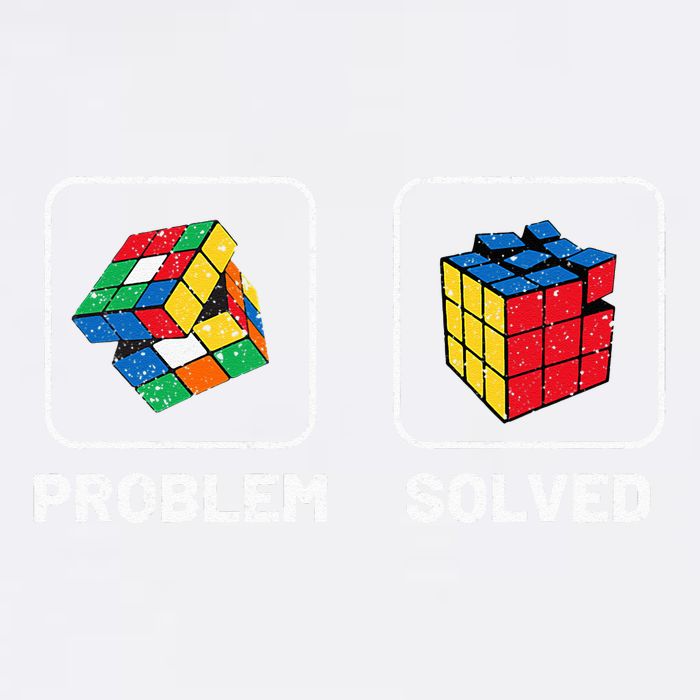 Competitive Puzzle Cube Problem Solved Speed Cubing  Garment-Dyed Sweatshirt