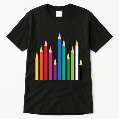 Colored Pencils Tall T-Shirt