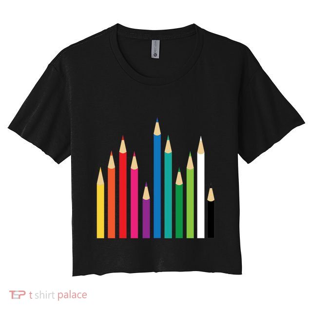 Colored Pencils Crop Top
