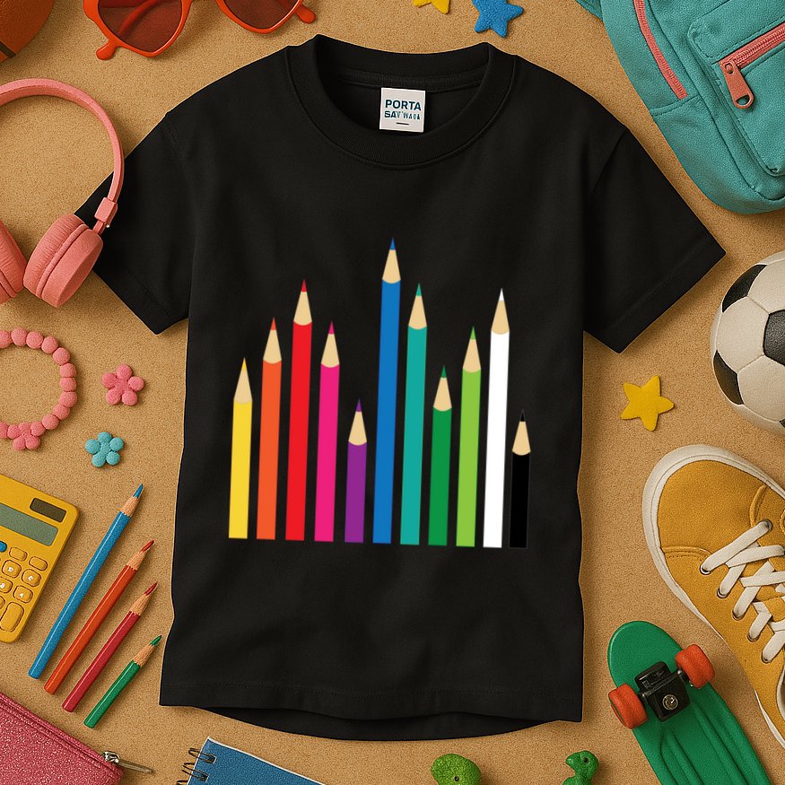 Colored Pencils Kids T-Shirt