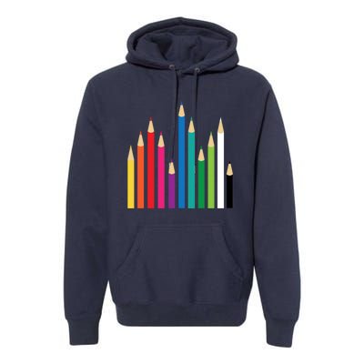 Colored Pencils Premium Hoodie