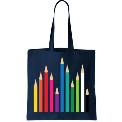 Colored Pencils Tote Bag