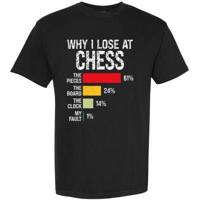 Chess Player Coach Lover Joke For Board Game Geek Garment-Dyed Heavyweight T-Shirt