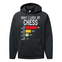 Chess Player Coach Lover Joke For Board Game Geek Performance Fleece Hoodie