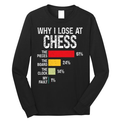 Chess Player Coach Lover Joke For Board Game Geek Long Sleeve Shirt