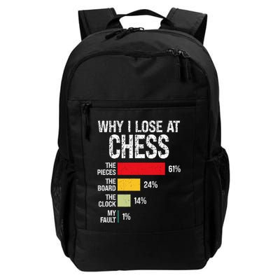 Chess Player Coach Lover Joke For Board Game Geek Daily Commute Backpack