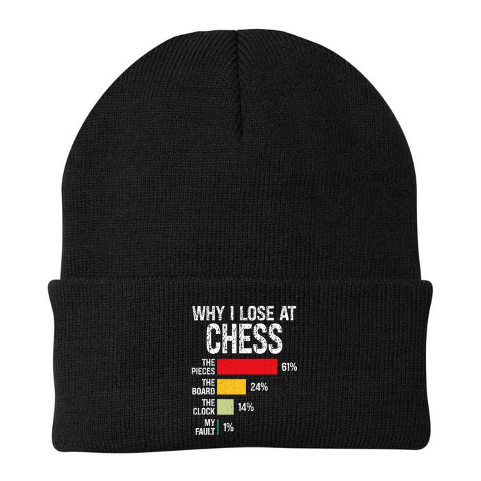 Chess Player Coach Lover Joke For Board Game Geek Knit Cap Winter Beanie