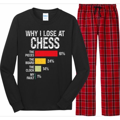 Chess Player Coach Lover Joke For Board Game Geek Long Sleeve Pajama Set