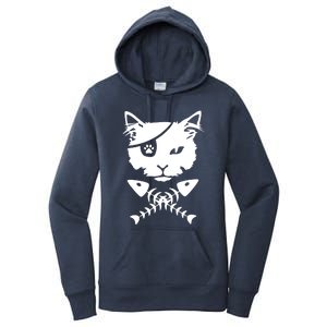 Cute Pirate Cat Women's Pullover Hoodie