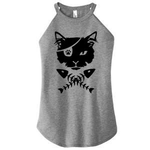 Cute Pirate Cat Women's Perfect Tri Rocker Tank