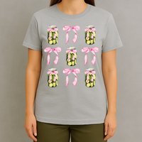 Canned Pickle Coquette Bows With Cute Pickle Jar T-Shirt