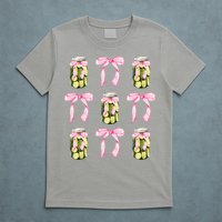 Canned Pickle Coquette Bows With Cute Pickle Jar T-Shirt