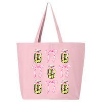 Canned Pickle Coquette Bows With Cute Pickle Jar 25L Jumbo Tote