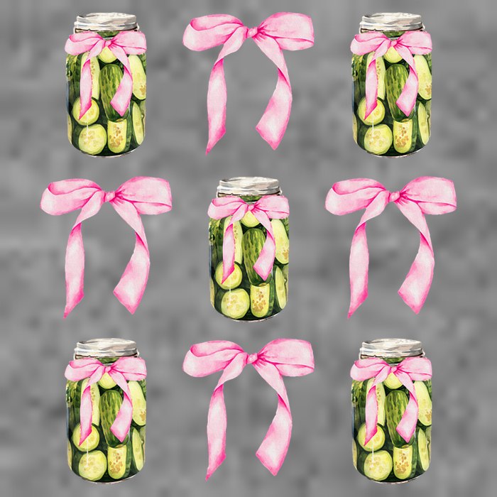 Canned Pickle Coquette Bows With Cute Pickle Jar Hooded Wearable Blanket