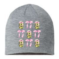 Canned Pickle Coquette Bows With Cute Pickle Jar Sustainable Beanie