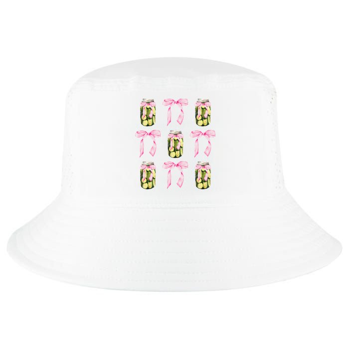 Canned Pickle Coquette Bows With Cute Pickle Jar Cool Comfort Performance Bucket Hat