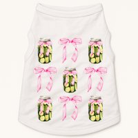 Canned Pickle Coquette Bows With Cute Pickle Jar Doggie Tank