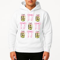 Canned Pickle Coquette Bows With Cute Pickle Jar Hoodie