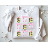 Canned Pickle Coquette Bows With Cute Pickle Jar Sweatshirt