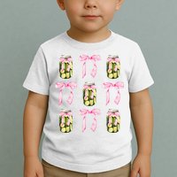 Canned Pickle Coquette Bows With Cute Pickle Jar Toddler T-Shirt