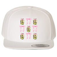 Canned Pickle Coquette Bows With Cute Pickle Jar Wool Snapback Cap