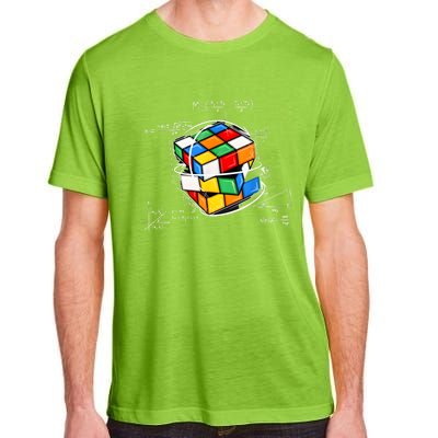 Competitive Puzzle Cube Math Lovers Funny Speed Cubing Adult ChromaSoft Performance T-Shirt