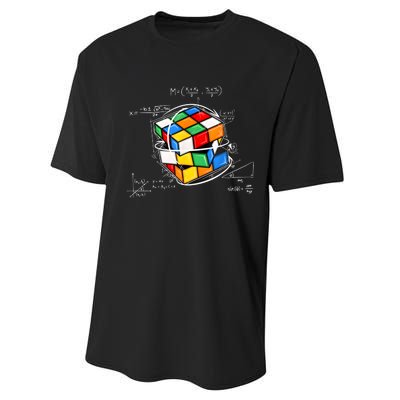 Competitive Puzzle Cube Math Lovers Funny Speed Cubing Performance Sprint T-Shirt