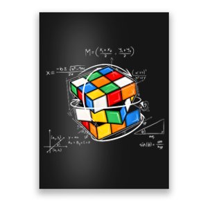 Competitive Puzzle Cube Math Lovers Funny Speed Cubing Poster