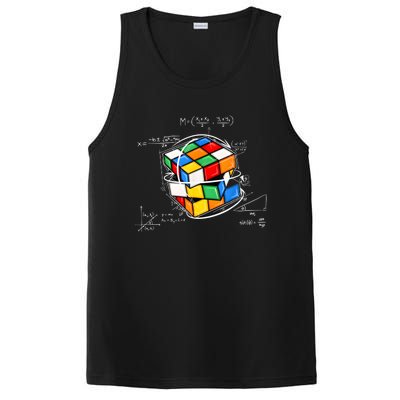 Competitive Puzzle Cube Math Lovers Funny Speed Cubing PosiCharge Competitor Tank