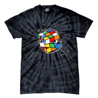 Competitive Puzzle Cube Math Lovers Funny Speed Cubing Tie-Dye T-Shirt