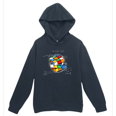 Competitive Puzzle Cube Math Lovers Funny Speed Cubing Urban Pullover Hoodie