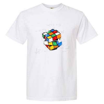 Competitive Puzzle Cube Math Lovers Funny Speed Cubing Garment-Dyed Heavyweight T-Shirt