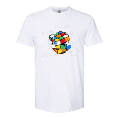 Competitive Puzzle Cube Math Lovers Funny Speed Cubing Softstyle CVC T-Shirt