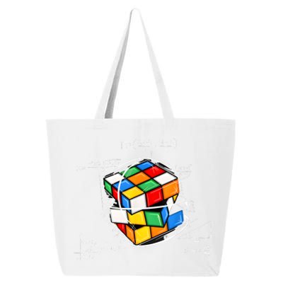 Competitive Puzzle Cube Math Lovers Funny Speed Cubing 25L Jumbo Tote