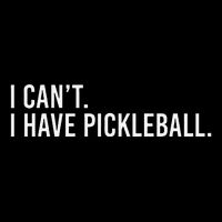 Cool Pickleball Coach With Saying I CanT I Have Pickleball 16 in Basic Backpack