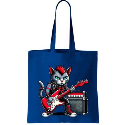 Cute Punk Cat RockN Roll Goth Cat Guitar Band Funny Music Gift Bag