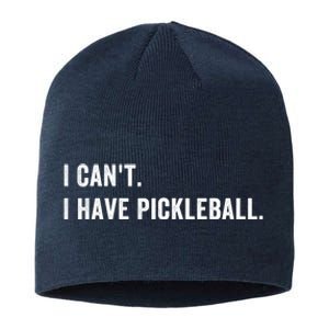 Cool Pickleball Coach With Saying I Cant I Have Pickleball Gift Ideas Sustainable Beanie