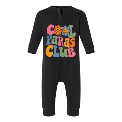 Cool Paras Club Paraprofessional Paraeducator Back To School Infant Fleece One Piece