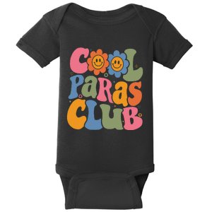 Cool Paras Club Paraprofessional Paraeducator Back To School Baby Bodysuit