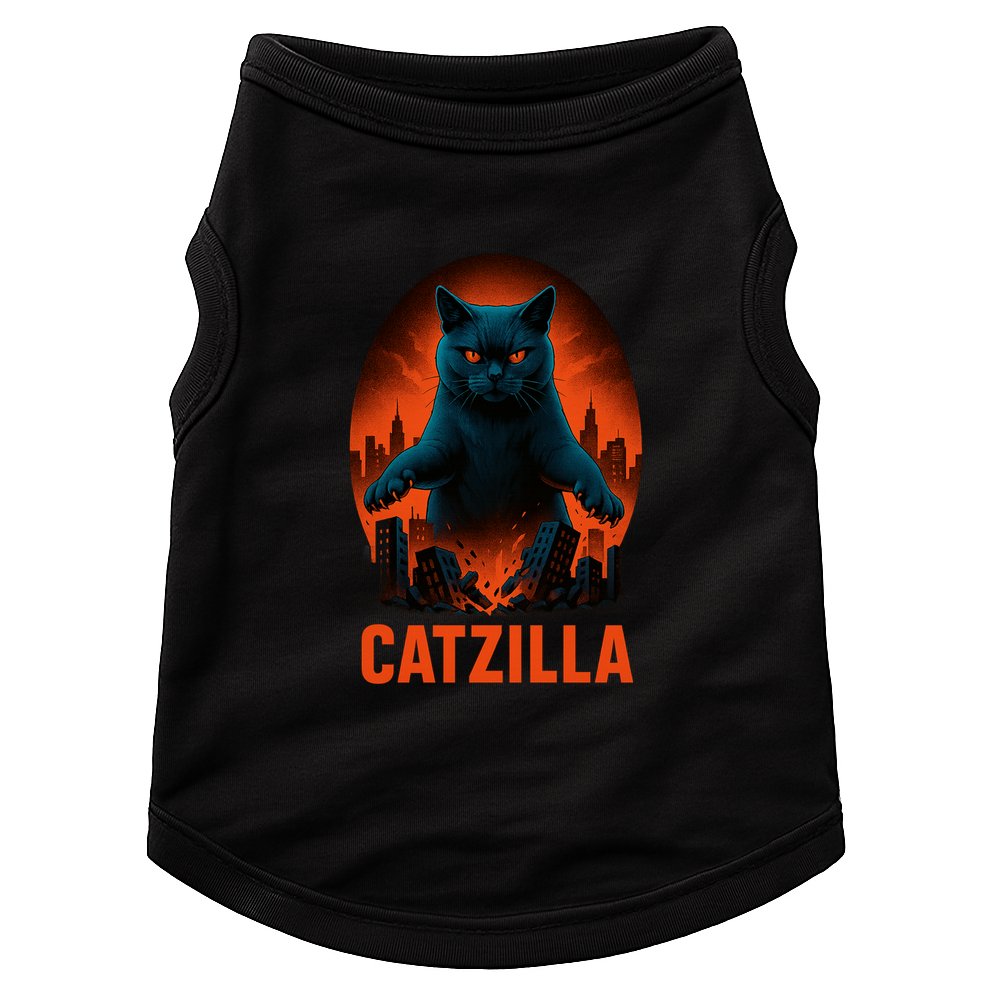 Catzilla Pose Doggie Tank