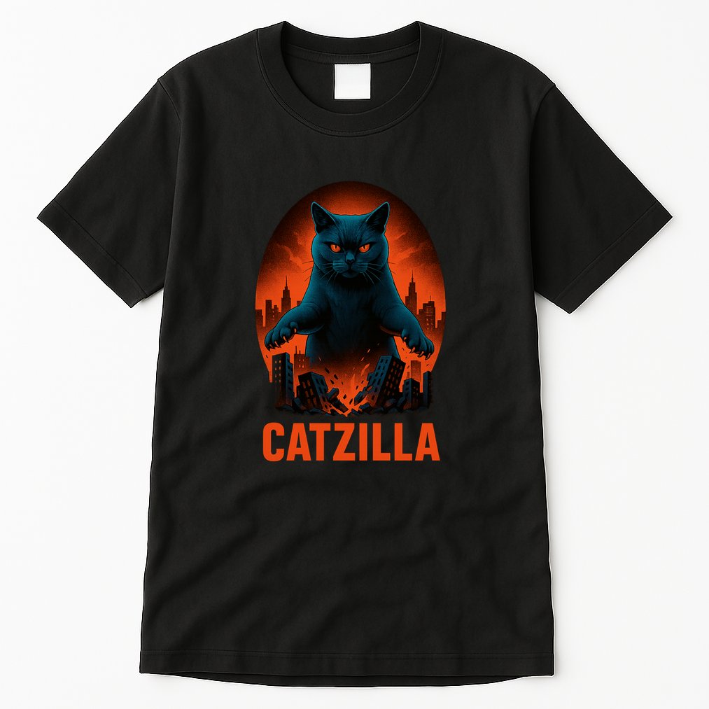 Catzilla Pose Tall T-Shirt
