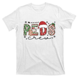 Christmas Pediatric Crew Peds Nurse Santa Hat Nursing Team  T-Shirt