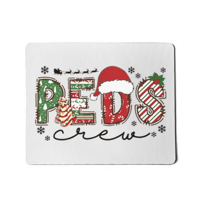 Christmas Pediatric Crew Peds Nurse Santa Hat Nursing Team  Mousepad