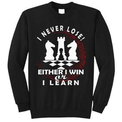 Chess Player Chess Board I Lost Never Sweatshirt