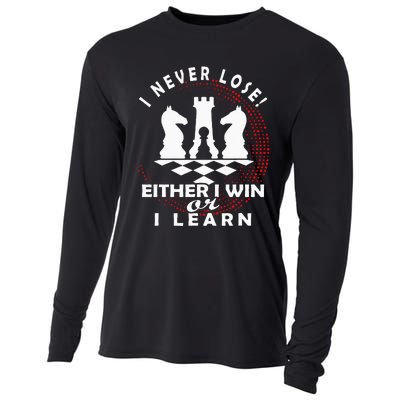 Chess Player Chess Board I Lost Never Cooling Performance Long Sleeve Crew