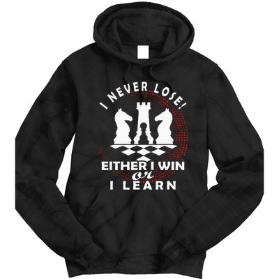 Chess Player Chess Board I Lost Never Tie Dye Hoodie