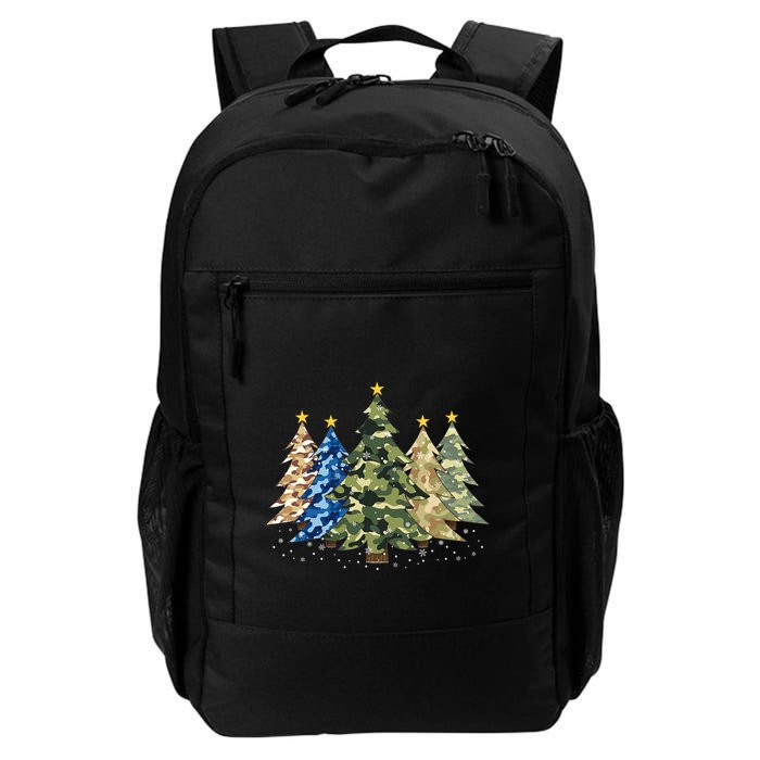 Camo Print Christmas Trees With Camouflage Print Xmas Daily Commute Backpack
