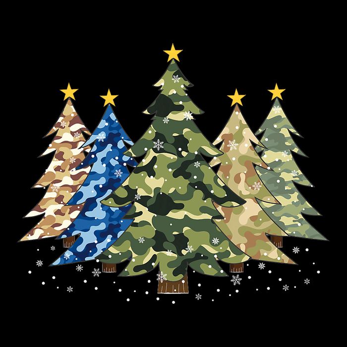 Camo Print Christmas Trees With Camouflage Print Xmas Daily Commute Backpack
