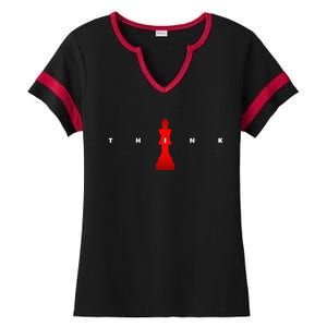 Chess Player Ladies Halftime Notch Neck Tee