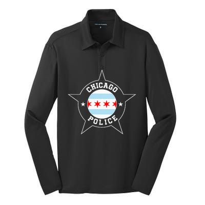 Chicago Police Cpd Silk Touch Performance Long Sleeve Polo